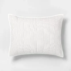 Microstripe Pillow Sham Cream/Gray - Hearth & Hand™ With Magnolia 6 Microstripe Pillow Sham Cream/Gray - Hearth & Hand™ With Magnolia -Dream Decor Shop GUEST 0411dbda 7209 43ed bfdf 242b502448e9