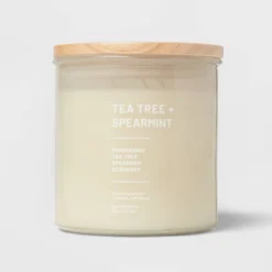 Glass Jar Tea Tree And Spearmint Candle Beige - Threshold™ -Dream Decor Shop GUEST 08840a6f eb81 4eba bdb2 82fa19c57c5b