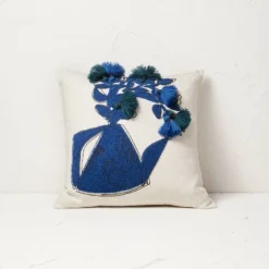 Floral Watering Pitcher Square Throw Pillow With Tassels - Opalhouse™ Designed With Jungalow™ 7 Floral Watering Pitcher Square Throw Pillow With Tassels - Opalhouse™ Designed With Jungalow™ -Dream Decor Shop GUEST 0906edd7 8f87 4cf0 bdf8 6d27a8556060