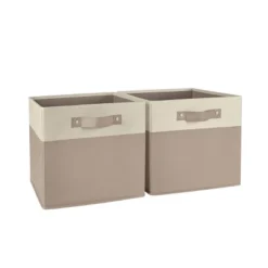 2pc Kids' 10.5" Two-Toned Folding Storage Bin Set - RiverRidge Home -Dream Decor Shop GUEST 1279212b 786b 45f1 b15e 818e05dab01f