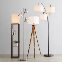 Oak Wood Tripod Floor Lamp Dark Brown - Threshold™ -Dream Decor Shop GUEST 12eb9924 86da 4a28 9eaa 3aaed057f6ef