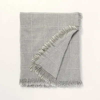 Textured Grid Lines Dobby Throw Blanket - Hearth & Hand™ With Magnolia 7 Textured Grid Lines Dobby Throw Blanket - Hearth & Hand™ With Magnolia - Image 7