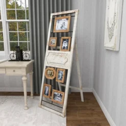 Wood 6 Slot Wall Photo Frame With Floor Stand Brown - Olivia & May 27 Wood 6 Slot Wall Photo Frame With Floor Stand Brown - Olivia & May -Dream Decor Shop GUEST 170be2e5 f24e 4b4e 93bc b06d1bf6ee02