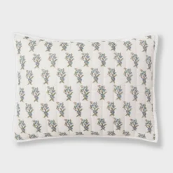 Voile Woodblock Printed Quilt Sham Ivory - Threshold™ -Dream Decor Shop GUEST 18e7d34d e9d5 44c9 a257 784633d28fac