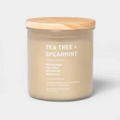 Glass Jar Tea Tree And Spearmint Candle Beige - Threshold™ -Dream Decor Shop GUEST 1ae068be c042 415c a0e0 475aaead92cf