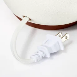 Ceramic Table Lamp With Gingham Print Pleated Shade White (Includes LED Light Bulb) - Threshold™ Designed With Studio McGee -Dream Decor Shop GUEST 27cadcf6 3a70 4c09 bf47 cd7e6352c324