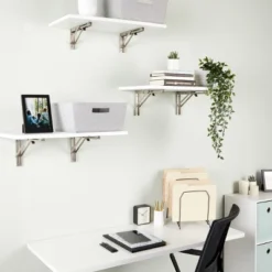 Built Industrial 2 Pack Folding L Wall Shelf Bracket, 10 Inch Collapsible Hardware With Locking Hinge For Garage Shelves, Holds 120lbs -Dream Decor Shop GUEST 287cb2e8 070c 48d4 bea1 4033a2fb6480