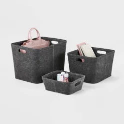 Felt Basket With Stitching - Brightroom™ 5 Felt Basket With Stitching - Brightroom™ -Dream Decor Shop GUEST 28a9503f a4a1 4ba4 a7de 0e2505b67450