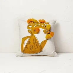 Floral Watering Pitcher Square Throw Pillow With Tassels - Opalhouse™ Designed With Jungalow™ 6 Floral Watering Pitcher Square Throw Pillow With Tassels - Opalhouse™ Designed With Jungalow™ -Dream Decor Shop GUEST 295bbf4a 7932 4570 9c93 22f266108cb5