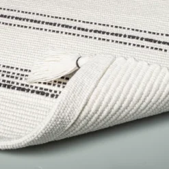 Tonal Stripes Bath Rug Sour Cream/Railroad Gray - Hearth & Hand™ With Magnolia -Dream Decor Shop GUEST 2f18d171 85d9 4317 8172 0e2d70fef955