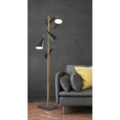71.5" Owen Tree Lamp Black - Adesso 11 71.5" Owen Tree Lamp Black - Adesso - Image 11