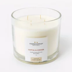 Clear Glass Santal & Ginger Candle White - Threshold™ Designed With Studio McGee -Dream Decor Shop GUEST 3a24b0c4 c23b 4e1c b8e0 2304d4a02cb7
