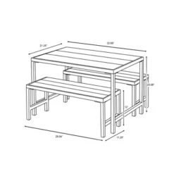 3pc Kids' Metal Outdoor Table Set - Dark Gray - Hearth & Hand™ With Magnolia -Dream Decor Shop GUEST 3b362172 1f8b 45d0 ad76 10781f31a5d5