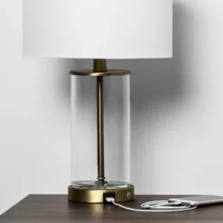 Fillable Accent With USB Table Lamp Brass - Threshold 9 Fillable Accent With USB Table Lamp Brass - Threshold -Dream Decor Shop GUEST 4230aee3 786a 4bde a46a 8ba460f4ad48