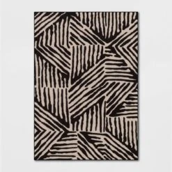 Abstract Lines Rug Black/Tan - Threshold™ -Dream Decor Shop GUEST 43f5ce06 5a0c 455c 8ca2 29507ec11d70