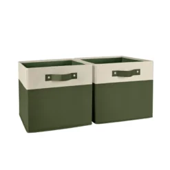 2pc Kids' 10.5" Two-Toned Folding Storage Bin Set - RiverRidge Home -Dream Decor Shop GUEST 44ec3bb4 6492 4270 8e41 fc87b00d4061