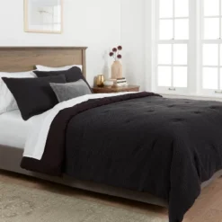 Washed Waffle Weave Comforter & Pillow Sham Set - Threshold