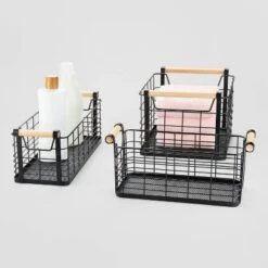 Wire Natural Wood Handles Milk Crate - Brightroom™ 5 Wire Natural Wood Handles Milk Crate - Brightroom™ -Dream Decor Shop GUEST 4a155be8 99e8 4d0e bd95 eeeb004429f9