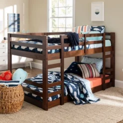 Twin Over Twin Indy Solid Wood Low Bunk Bed - Saracina Home -Dream Decor Shop GUEST 4c4e96bd d483 4ae0 a8be fd0586b37fad