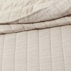 Herringbone Flannel Quilt Beige - Threshold -Dream Decor Shop GUEST 5392aa6e 5c99 48d2 91e2 f4d57f6bffc1
