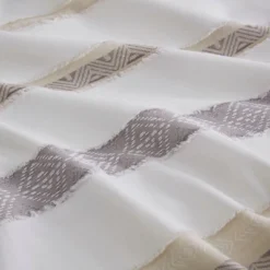 Madison Park 5pc Cove Clipped Jacquard Comforter Set White/Assorted Beiges -Dream Decor Shop GUEST 5e050b15 cb07 4d79 847d 6024140b83fa