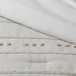 4pc Clipped Stripe Poms Comforter Bedding Set - Threshold™ -Dream Decor Shop GUEST 6474436f 0746 4a2d 8720 5e4921bc6129