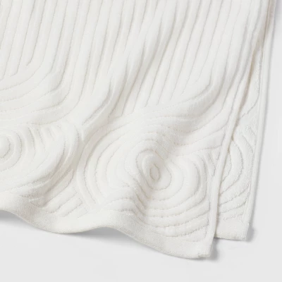 Cloud Geo Towel White - Threshold™ 3 Cloud Geo Towel White - Threshold™ - Image 3