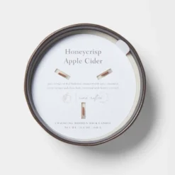 16oz Blackened Bowl Ceramic With Multi Woodwick And Dustcover Honeycrisp Apple Cider Candle Black - Threshold™ 7 16oz Blackened Bowl Ceramic With Multi Woodwick And Dustcover Honeycrisp Apple Cider Candle Black - Threshold™ -Dream Decor Shop GUEST 662f18f4 1b1d 4e09 b36e c380ba647f31