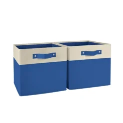 2pc Kids' 10.5" Two-Toned Folding Storage Bin Set - RiverRidge Home -Dream Decor Shop GUEST 67ff2a3e 483e 47b6 bbbf d3ff3cb9f26a