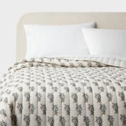 Voile Woodblock Printed Quilt Ivory - Threshold™ 5 Voile Woodblock Printed Quilt Ivory - Threshold™ -Dream Decor Shop GUEST 6c09ead2 dfb1 46be bf31 3922aa8b5dff