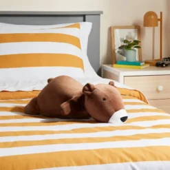 New Arrival 7 Bear Weighted Plush Kids' Throw Pillow Brown - Pillowfort™