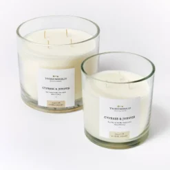 Clear Glass Cypress & Juniper Candle White - Threshold™ Designed With Studio McGee -Dream Decor Shop GUEST 7d898c39 8a13 4ddb bd04 1def94ae2a46