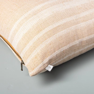 16"x42" Variegated Stripe Lumbar Throw Pillow - Hearth & Hand™ With Magnolia 3 16"x42" Variegated Stripe Lumbar Throw Pillow - Hearth & Hand™ With Magnolia - Image 3