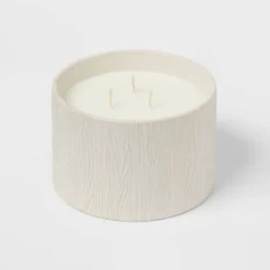 Textured Straight Side Ceramic Warm Cider & Cinnamon Candle White - Threshold™ -Dream Decor Shop GUEST 913d534b 649d 4c6d 9f5e ee9feea56dbd