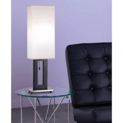 360 Lighting Floating Rectangle Modern Table Lamp 30" Tall Black Metal Open Frame White Fabric Box Shade For Bedroom Living Room Bedside Nightstand 9 360 Lighting Floating Rectangle Modern Table Lamp 30" Tall Black Metal Open Frame White Fabric Box Shade For Bedroom Living Room Bedside Nightstand -Dream Decor Shop GUEST 9162d17b 1a24 4048 9280 6afecf83b70f