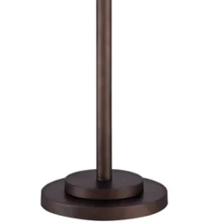 Possini Euro Design Garth Modern Floor Lamp Standing 63 1/2" Tall Oil Rubbed Bronze Burlap Fabric Drum Shade For Living Room Bedroom Office House Home -Dream Decor Shop GUEST 91a0537e e9a3 4be4 ac08 c325a14b911a
