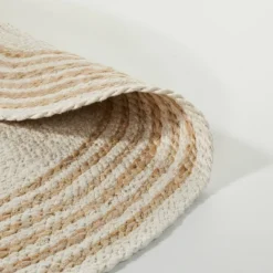 Round 6' Multi Stripe Braided Jute Area Rug Cream/Tan - Hearth & Hand™ With Magnolia 5 Round 6' Multi Stripe Braided Jute Area Rug Cream/Tan - Hearth & Hand™ With Magnolia -Dream Decor Shop GUEST 9488b481 51ce 4505 9348 6b48547839cf