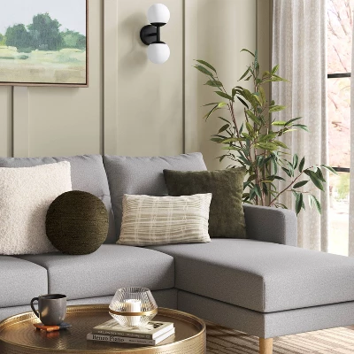 Oversized Teddy Boucle Toss Square Throw Pillow - Threshold™ 1 Oversized Teddy Boucle Toss Square Throw Pillow - Threshold™