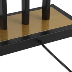 Possini Euro Design Acadia Modern Floor Lamp 71" Tall Black Warm Gold Metal 3 Light Frosted White Glass Globe Shade For Living Room Bedroom Office -Dream Decor Shop GUEST 9f29833b b687 413e 93c1 78ac82b70d0d