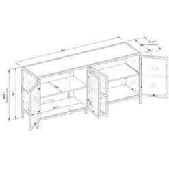 Crystal Cove Glass TV Stand For TVs Up To 59" - Threshold™ Designed With Studio McGee -Dream Decor Shop GUEST a13f9ad9 19e7 45e4 939d 0ee33acc8103