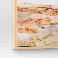 16" X 20" Warm Colors Landscape Framed Canvas Natural - Threshold™ -Dream Decor Shop GUEST a393d8a0 673a 4e8d 9f4d 4df580ce4d10