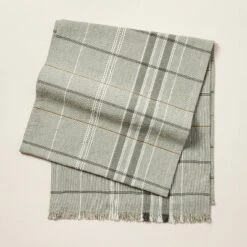 Textured Fall Plaid Woven Table Runner Sage Green - Hearth & Hand™ With Magnolia -Dream Decor Shop GUEST a3a57c62 498d 408a 9c9a de3a025d8d7d