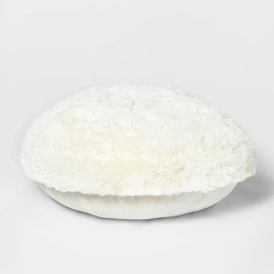 Faux Fur Floor Kids' Pillow Cream - Pillowfort™ 1 Faux Fur Floor Kids' Pillow Cream - Pillowfort™