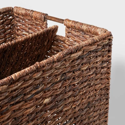Woven Abaca Folding Lidded Cube Brown - Brightroom™ 2 Woven Abaca Folding Lidded Cube Brown - Brightroom™ - Image 2