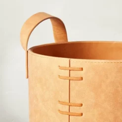 Faux Leather Storage Bin Camel Brown - Hearth & Hand™ With Magnolia 8 Faux Leather Storage Bin Camel Brown - Hearth & Hand™ With Magnolia -Dream Decor Shop GUEST a690a4f2 fdff 45a8 bfee d68985dd8506