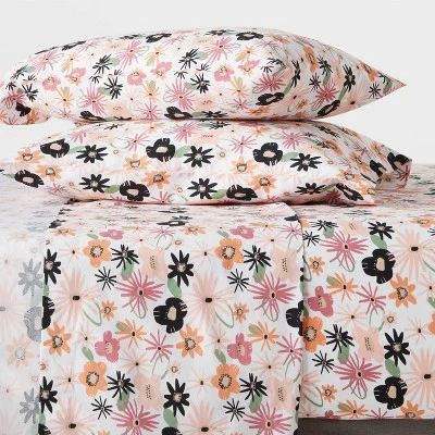 Easy Care Printed Pattern Sheet Set - Room Essentials™ 1 Easy Care Printed Pattern Sheet Set - Room Essentials™