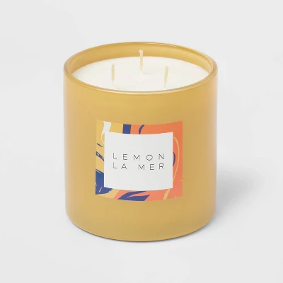 28oz Glass Lemon La Mer Candle Yellow - Opalhouse™ 2 28oz Glass Lemon La Mer Candle Yellow - Opalhouse™ - Image 2