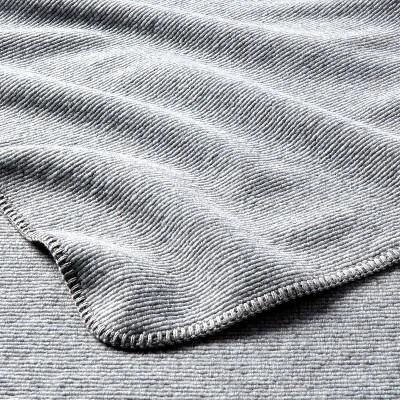 60"x80" Ribbed Faux Wool Bed Throw Blanket - Threshold™ 2 60"x80" Ribbed Faux Wool Bed Throw Blanket - Threshold™ - Image 2