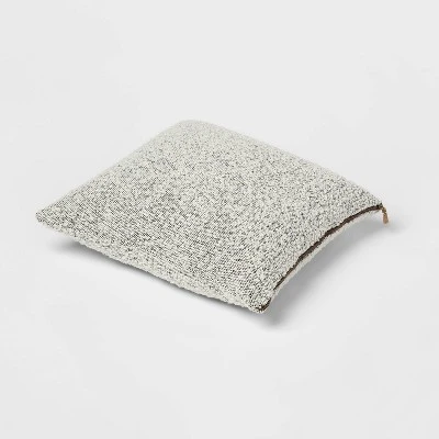 Woven Boucle Square Throw Pillow With Exposed Zipper - Threshold™ 2 Woven Boucle Square Throw Pillow With Exposed Zipper - Threshold™ - Image 2