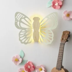 Butterfly Wood Lit Kids' Wall Decor Cream - Pillowfort™ 9 Butterfly Wood Lit Kids' Wall Decor Cream - Pillowfort™ -Dream Decor Shop GUEST b3cbb6e1 bc0c 4879 995b 9742aeb143db